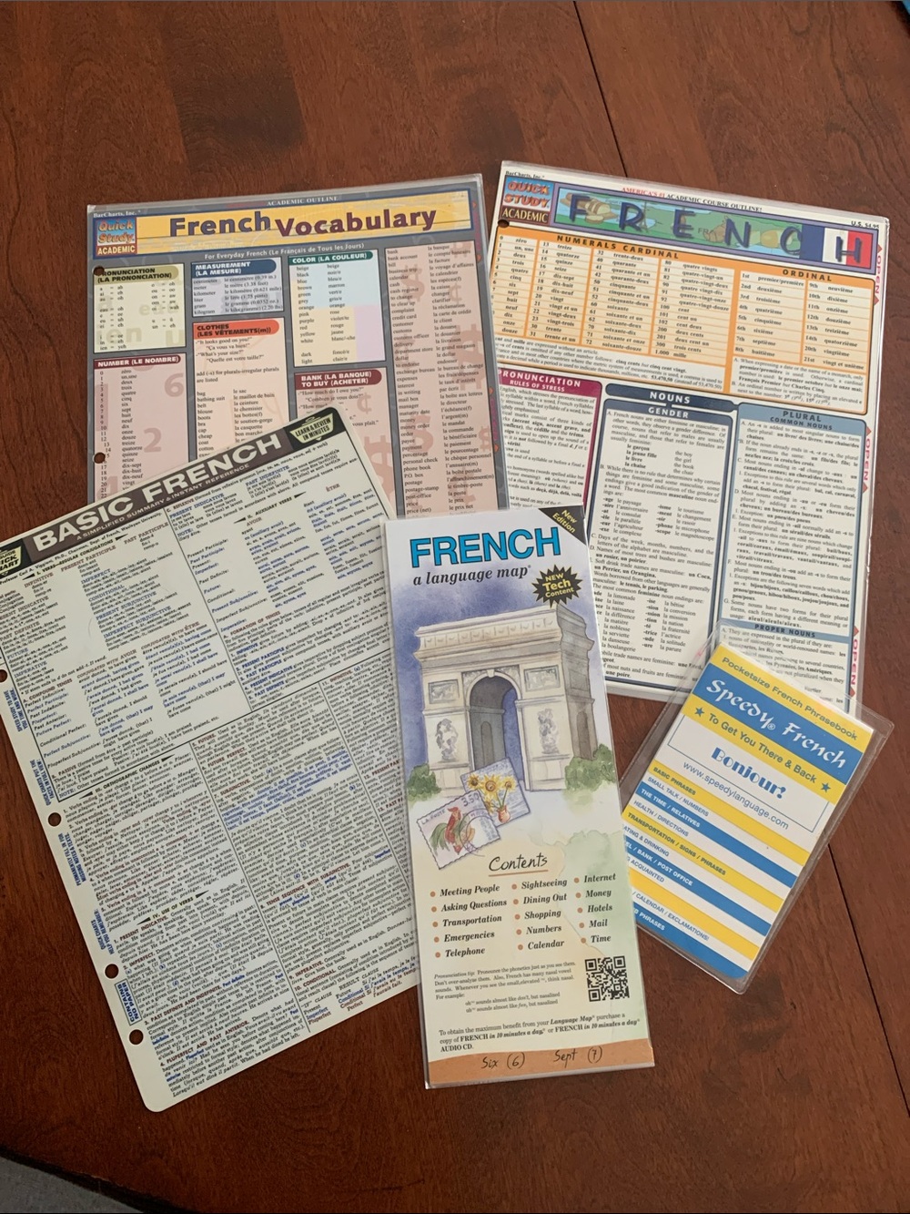 French Language Learning Reference Set / Travel Aids